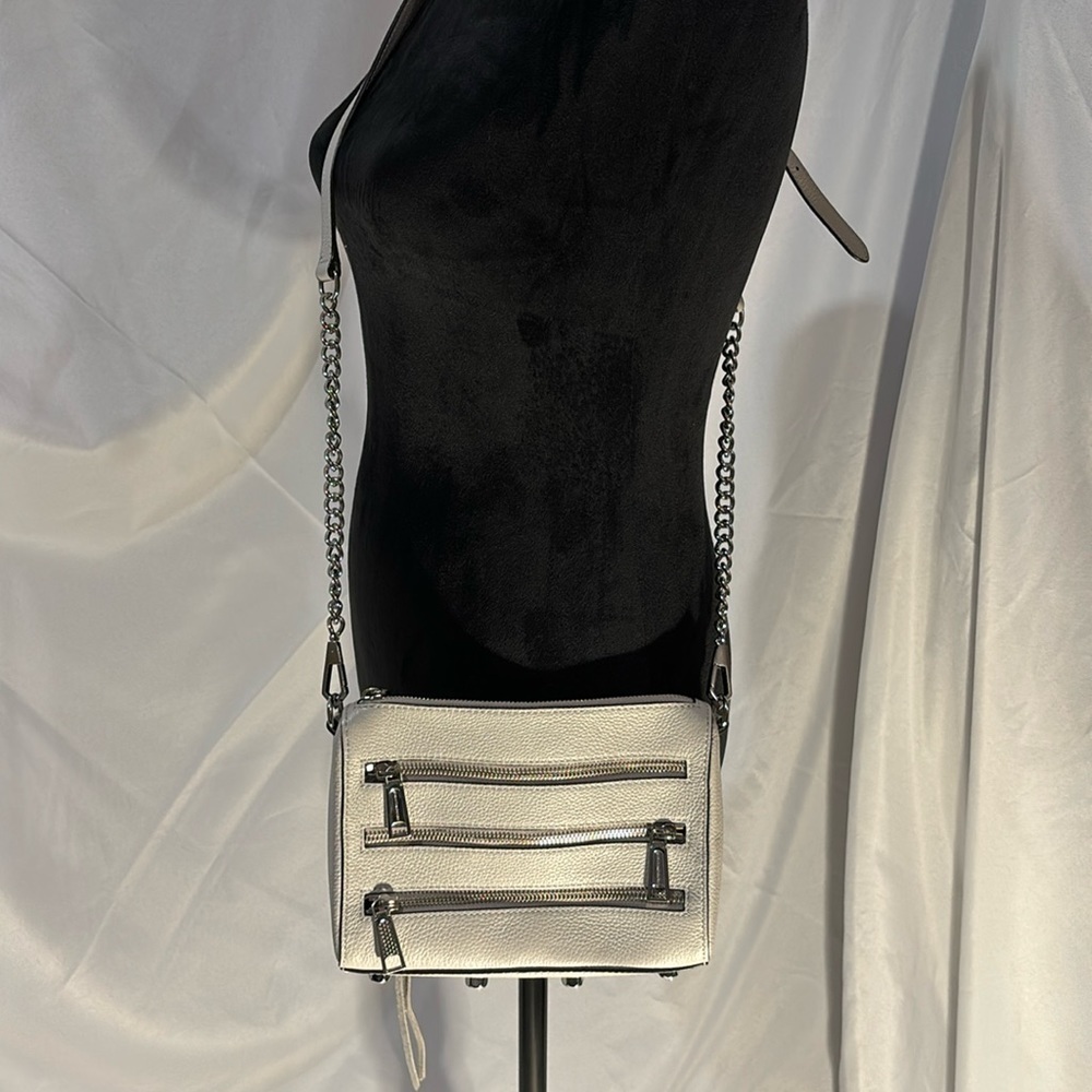 Rebecca Minkoff Pebbled Leather Mini Crossbody Bag